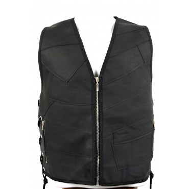 Colete Couro Masculino Legitimo Sem Forro E bolso  Promoção 22m