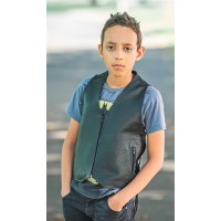 Colete Infantil de couro legítimo Unissex para Motociclistas/motoclub REF:2I Colete Infantil de couro legítimo Unissex para Motociclistas/motoclub REF:2I