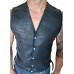 Colete/jaqueta Masculina Em Couro Legitimo S/forro 7m